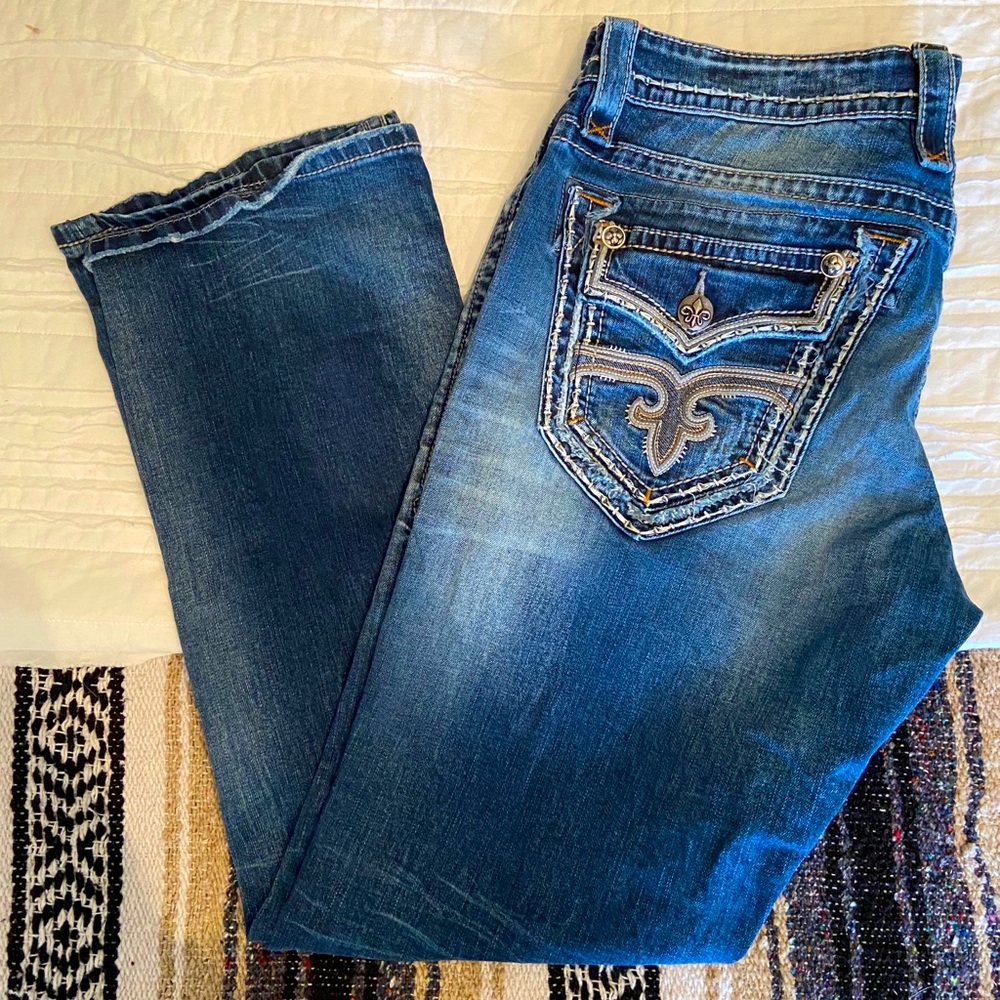 Men’s Rock Revival Jeans Size 36R